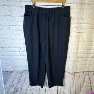 Athleta Farallon Jogger Black Pants size 2XL XXL Pockets Athleisure Style 533741